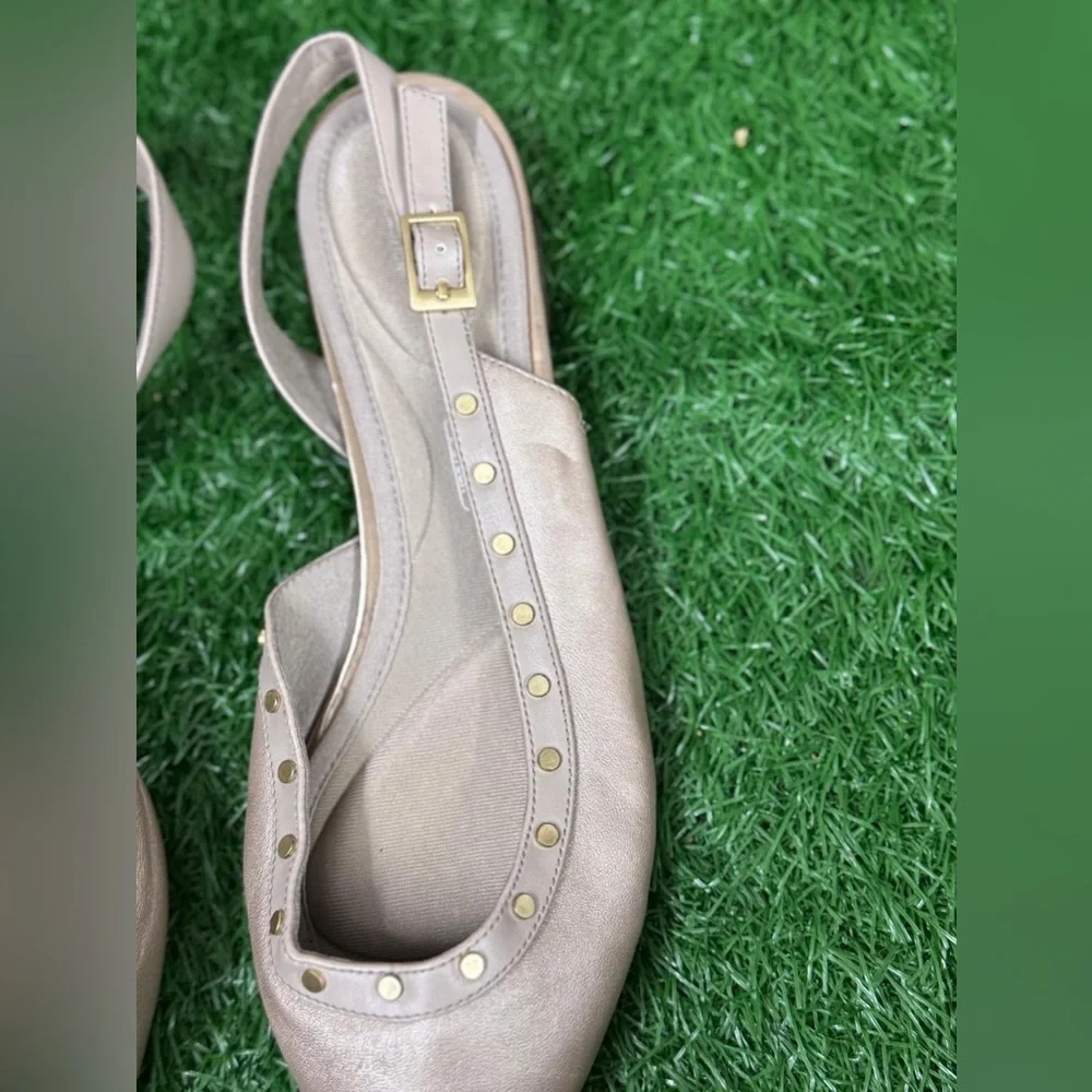 Rockport Elegant Gold Slingback Flats‎ Size 8.5